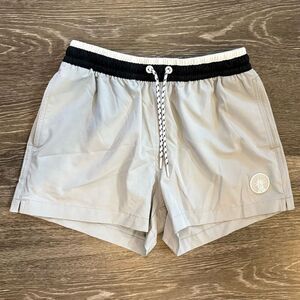 NWOT Chubbies Grey Days Grey Classic Lined 4”Swim Trunks Size XS